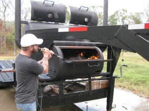 Drew startin up the pit!