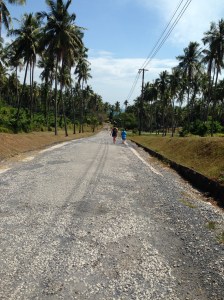 the road to the beach